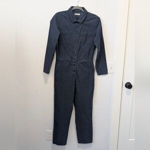 Outerknown Lightwashed Blue Corduroy Coveralls Collared Size XS Organic Cotton